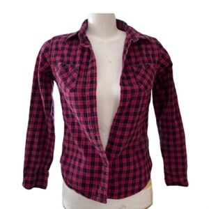 💎 Uniqlo Plaid Button-down Shirt Size M
